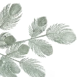 Sage Glitter Feathers with Butterfly Spray Pick Christmas Sprays|