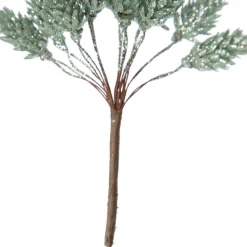 Sage Glitter Pinecone Clusters - Set of 2 Christmas Pick|