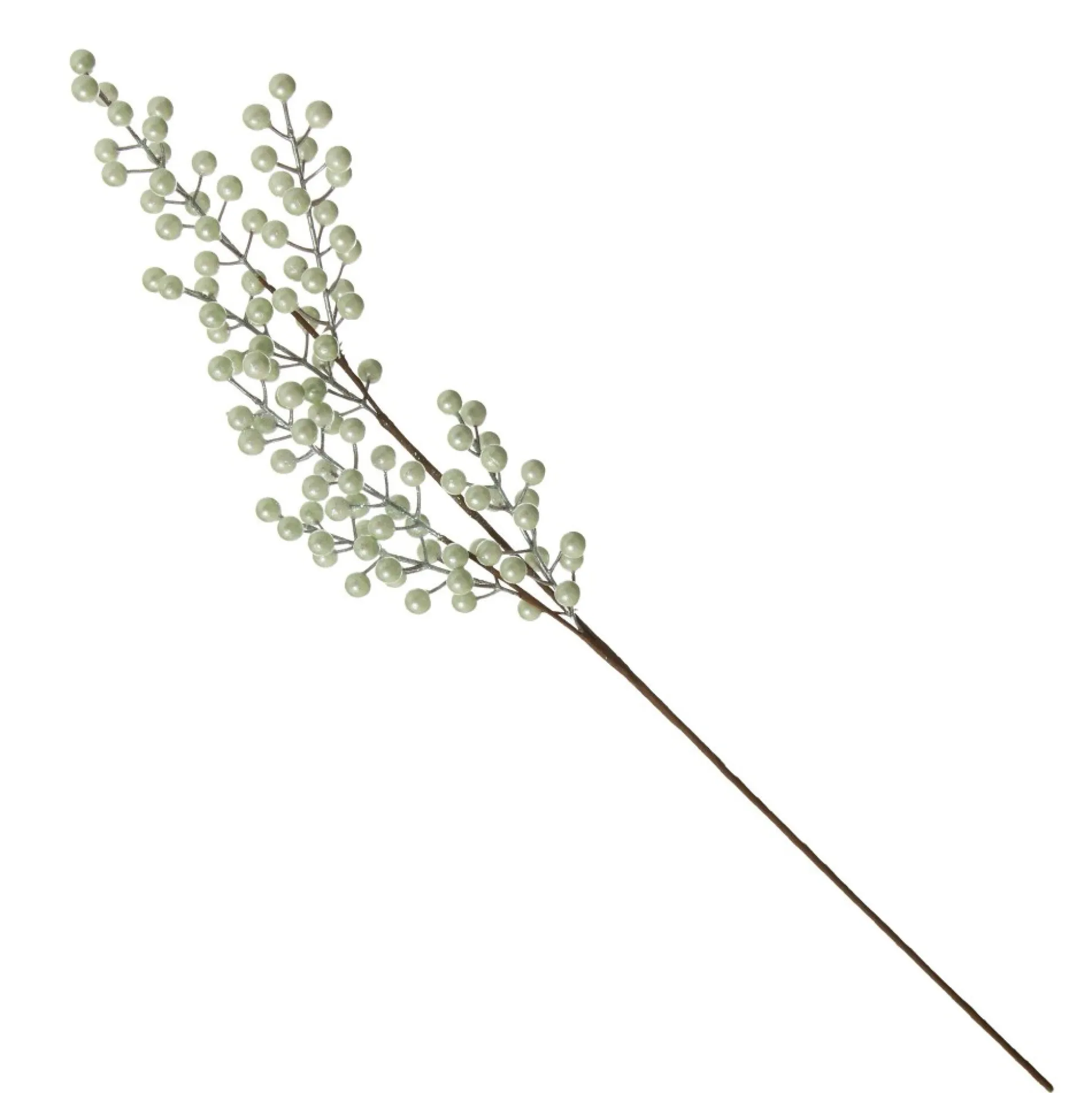 Sage Green Pearl Glitter Berry Spray Christmas Sprays|