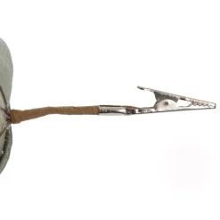 Sage Velvet Magnolia Flower Clip with Jewel Centre and Sequin Tips Christmas Flowers|