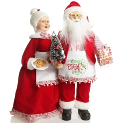 Santa Baking Christmas Ornament Christmas Figurines|