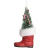 Santa Boot with Tree Hanging Decoration Christmas Tree Decorations|