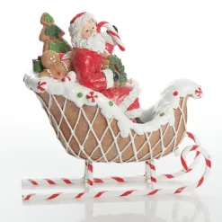 Santa in Gingerbread Sleigh Christmas Ornament Christmas Ornaments|