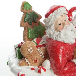 Santa in Gingerbread Sleigh Christmas Ornament Christmas Ornaments|