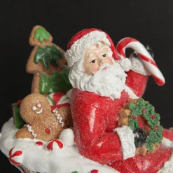 Santa in Gingerbread Sleigh Christmas Ornament Christmas Ornaments|