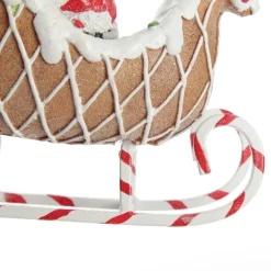 Santa in Gingerbread Sleigh Christmas Ornament Christmas Ornaments|