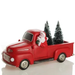 Santa in Red Ute Lightup Musical Ornament Light-Up Scenes And Ornaments|