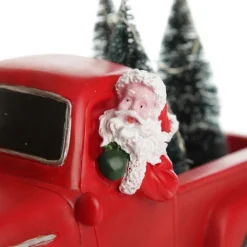Santa in Red Ute Lightup Musical Ornament Light-Up Scenes And Ornaments|