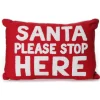 Santa Please Stop Here Christmas Cushion Cover Christmas Cushions|