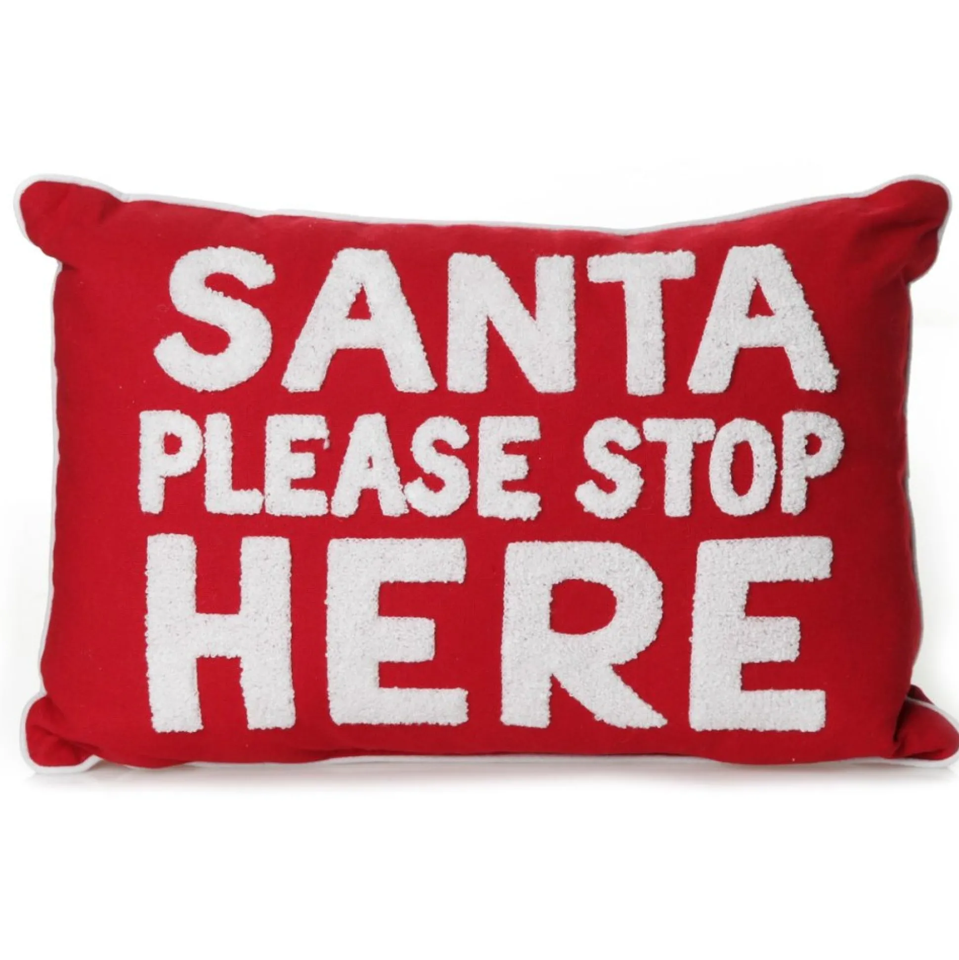 Santa Please Stop Here Christmas Cushion Cover Christmas Cushions|