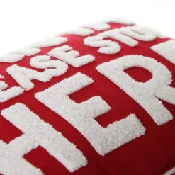 Santa Please Stop Here Christmas Cushion Cover Christmas Cushions|