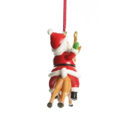 Santa Riding Bambi Hanging Christmas Decoration Christmas Tree Decorations|