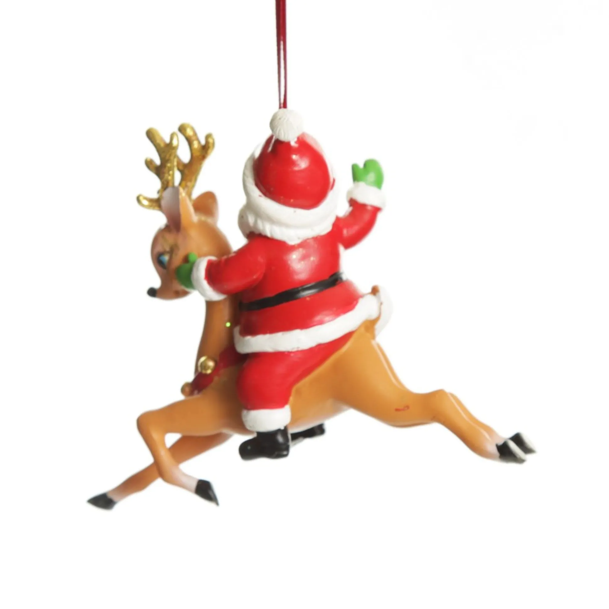 Santa Riding Bambi Hanging Christmas Decoration Christmas Tree Decorations|