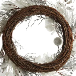 Silver and White Frost Christmas Wreath Christmas Wreaths|