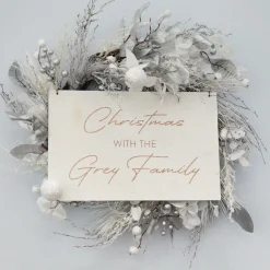 Silver and White Frost Christmas Wreath Christmas Wreaths|