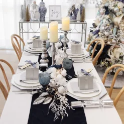 Silver and White Frost Christmas Garland Christmas Garlands|