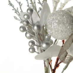 Silver and White Frost Christmas Garland Christmas Garlands|