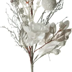 Silver and White Frost Christmas Spray Christmas Sprays|