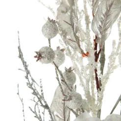 Silver and White Frost Christmas Spray Christmas Sprays|