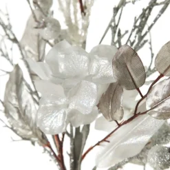 Silver and White Frost Christmas Spray Christmas Sprays|