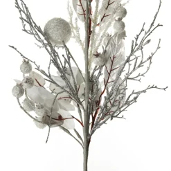 Silver and White Frost Christmas Spray Christmas Sprays|