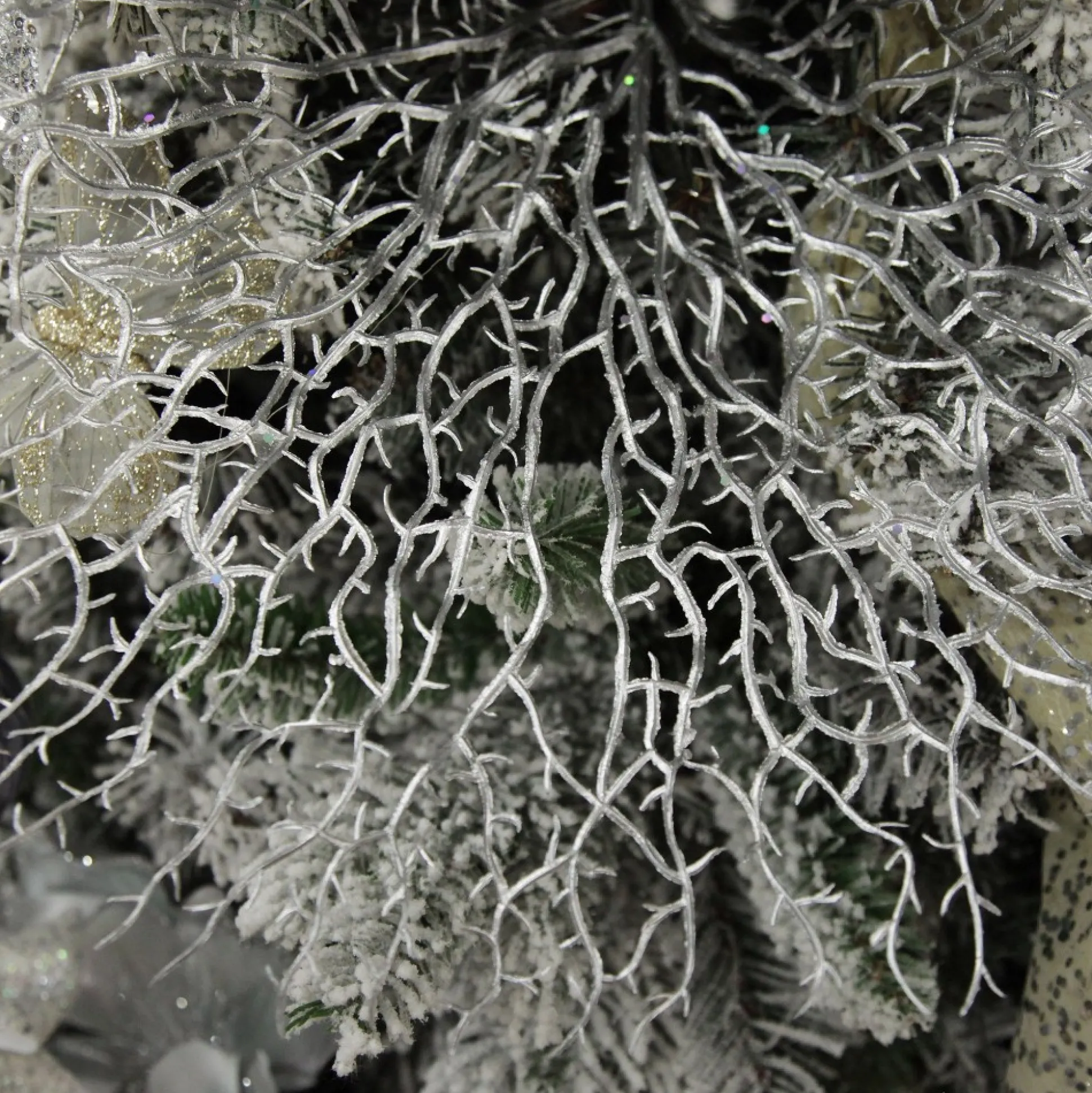 Silver Coral Fan Spray Christmas Sprays|