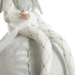 Silver Elf on Bauble Christmas Ornament Christmas Elves And Fairies|