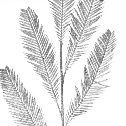 Silver Glitter Feather Spray Christmas Sprays|