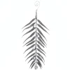 Silver Glitter Fern and Crystal Tree Decoration Christmas Tree Decorations|