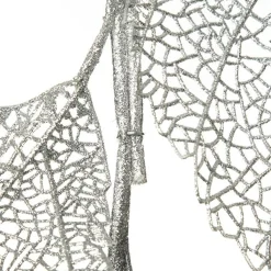 Silver Mesh Palm Leaf Christmas Garland Christmas Table Centrepieces|