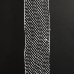 Silver Mesh Wired Christmas RIbbon - 6.5cm Ribbons|