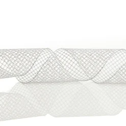 Silver Mesh Wired Christmas RIbbon Garland Tree Garlands|