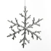 Silver Sparkle Snowflake Decoration Snowflakes And Stars|