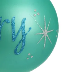 Sky Blue Glass Personalised Christmas Bauble Personalised Baubles|