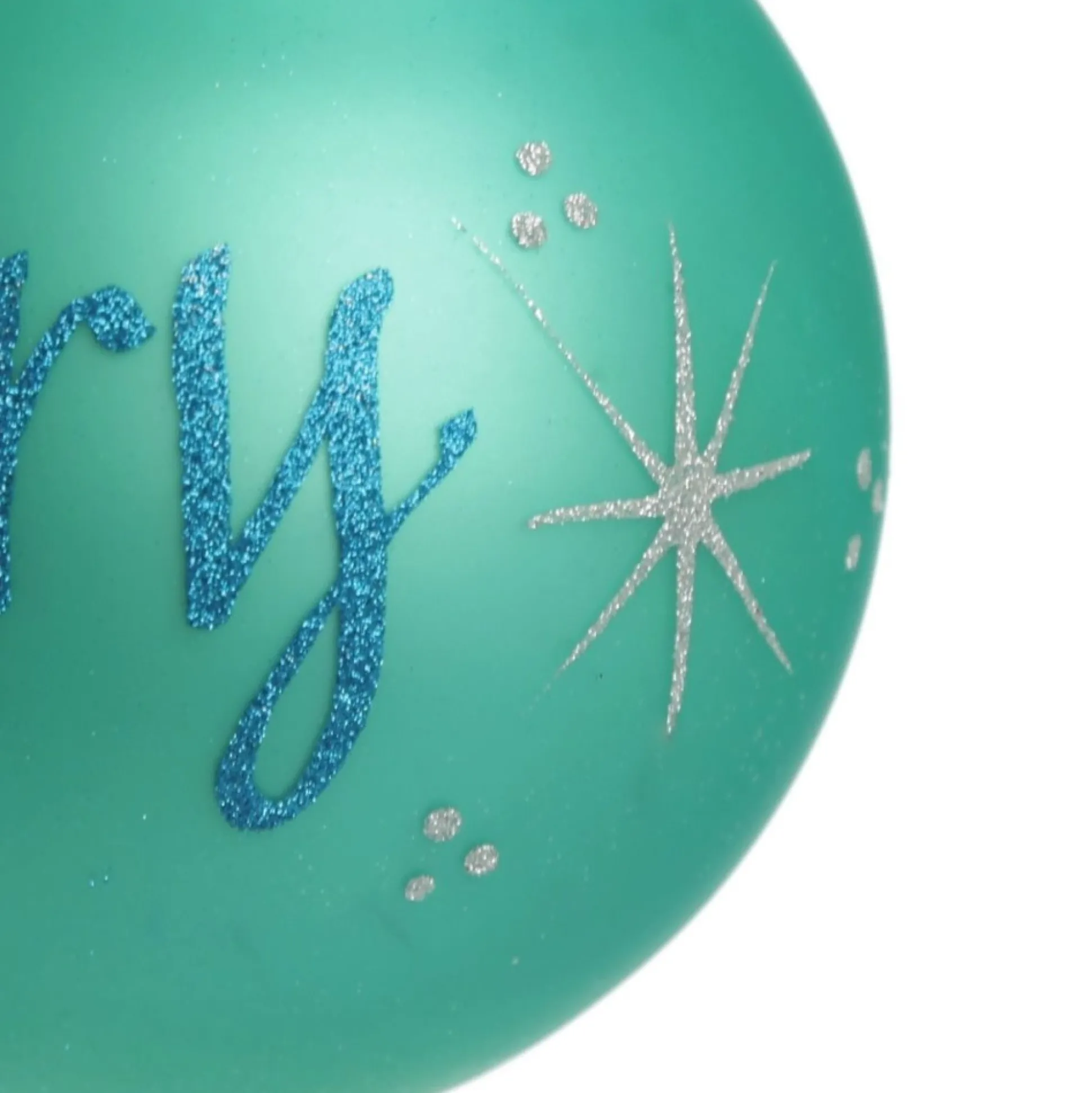 Sky Blue Glass Personalised Christmas Bauble Personalised Baubles|