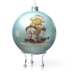 Sky Blue Rocking Horse Christmas Bauble Personalised Baubles|