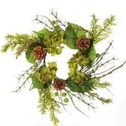 Small Fresh Hydrangea Christmas Wreath Christmas Wreaths|