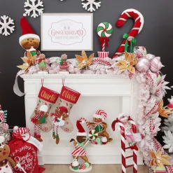 Snow Flocked Pink Fir Christmas Garland Christmas Garlands|