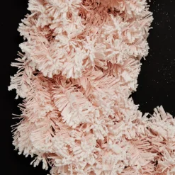 Snow Flocked Pink Fir Christmas Garland Christmas Garlands|