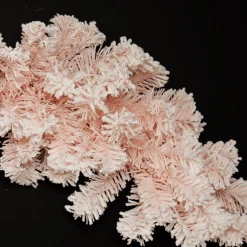 Snow Flocked Pink Fir Christmas Garland Christmas Garlands|