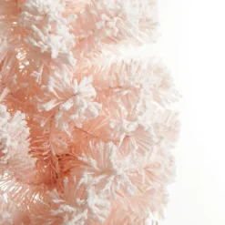 Snow Flocked Pink Fir Christmas Garland Christmas Garlands|