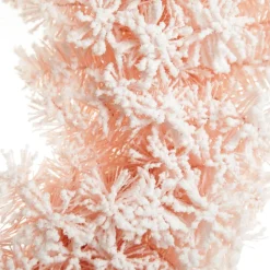 Snow Flocked Pink Fir Christmas Wreath Christmas Wreaths|