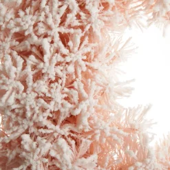 Snow Flocked Pink Fir Christmas Wreath Christmas Wreaths|