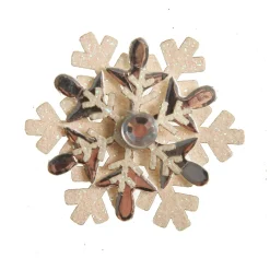 Snowflake Embellishment Craft Stickers - Pack of 5 Christmas Craft Supplies|