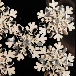 Snowflake Embellishment Craft Stickers - Pack of 5 Christmas Craft Supplies|