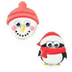 Snowman & Penguin Shoe Ups Childrens Stocking Stuffers|