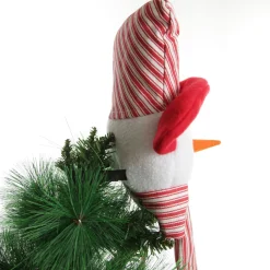 Snowman Head Striped Tree Topper Tree Toppers|