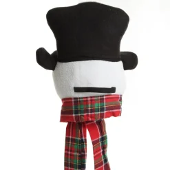 Snowman Head Tartan Tree Topper Tree Toppers|