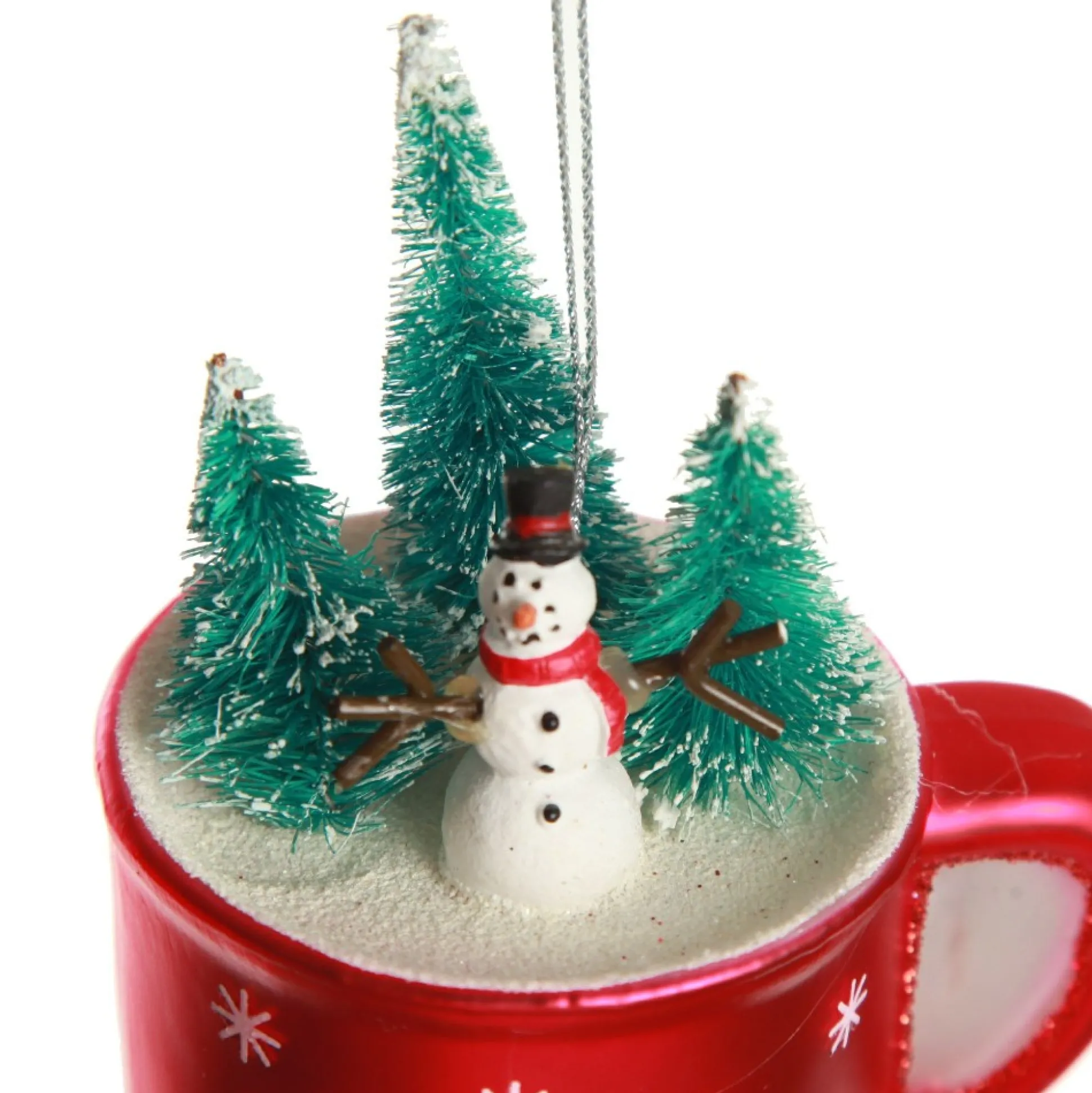 Snowman in Mug Christmas Tree Decoration Christmas Tree Decorations|