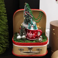 Snowman in Mug Christmas Tree Decoration Christmas Tree Decorations|